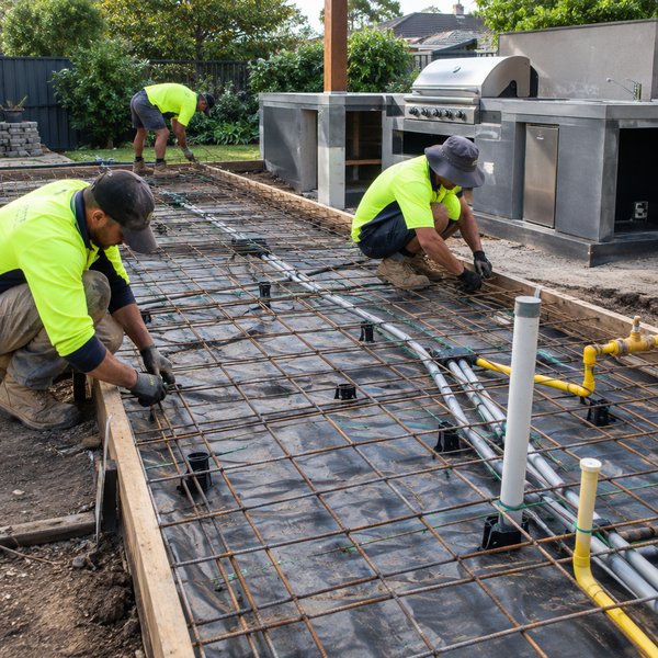 Outdoor Entertaining & Kitchens - Excavation, Footings and Service Rough-In in Lake Macquarie