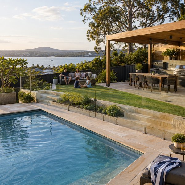 One Backyard That Works Together - Pool Landscaping in Lake Macquarie