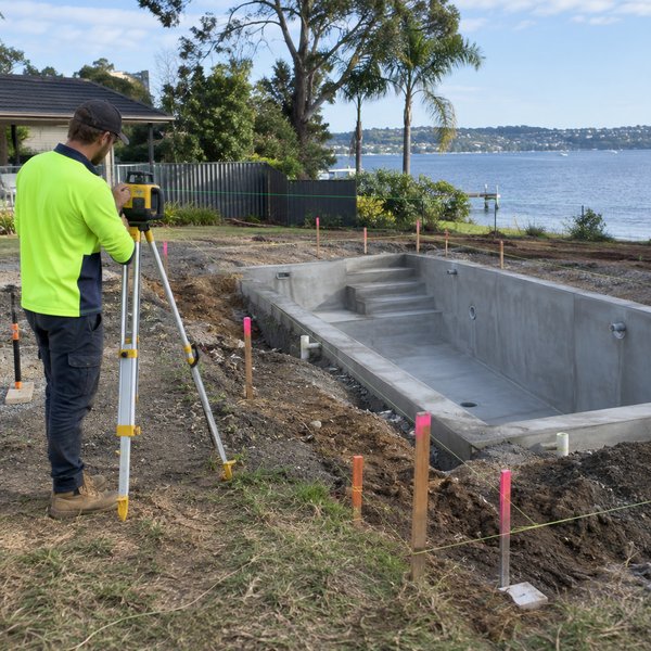 Pool Landscaping - Site Survey, Levels and Pool Builder Coordination in Lake Macquarie