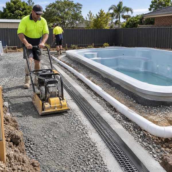 Pool Landscaping - Excavation, Drainage and Base Preparation in Lake Macquarie